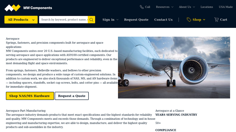 Aerospace Components Manufacturer