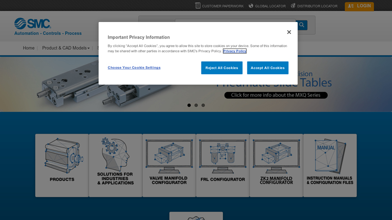 Air Cylinders, Solenoid Valves and Pneumatics