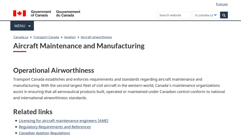 Aircraft Maintenance and Manufacturing