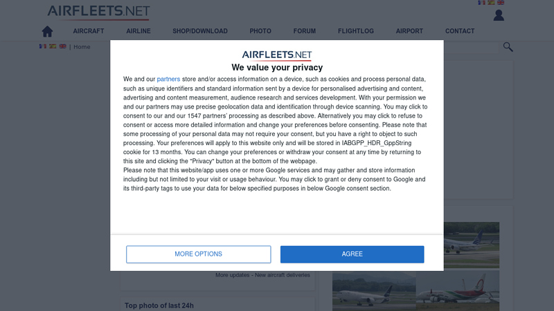 Airfleets aviation