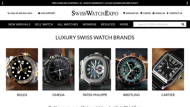 All Swiss Luxury Watch Brands