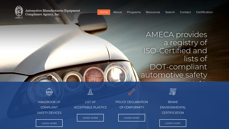 AMECA Automotive Manufacturers Equipment Compliance Agency