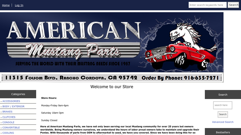 American Mustang Parts, World Greatest Ford Mustang Parts Store