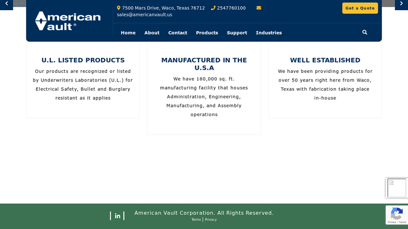 American Vault Corporation