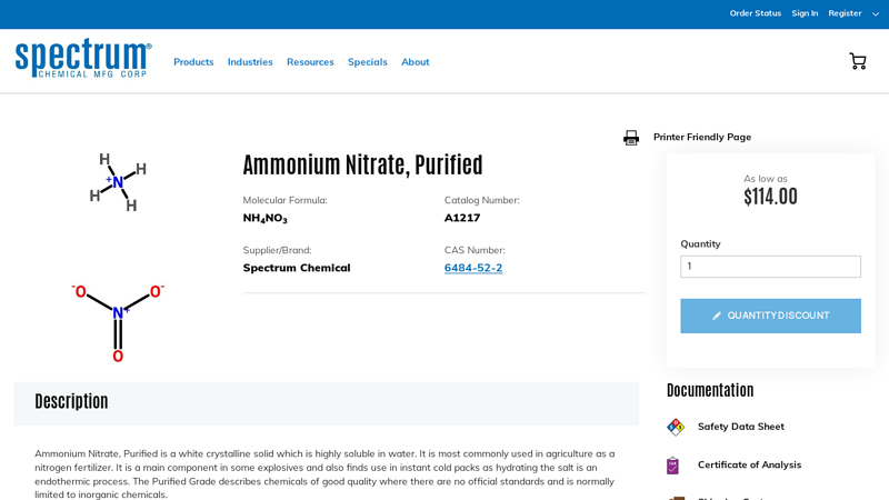 Ammonium-Nitrate-Purified