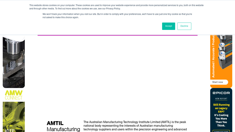 AMTIL: Manufacturing Association