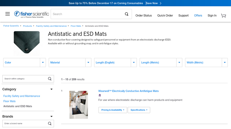 Antistatic and ESD Mats