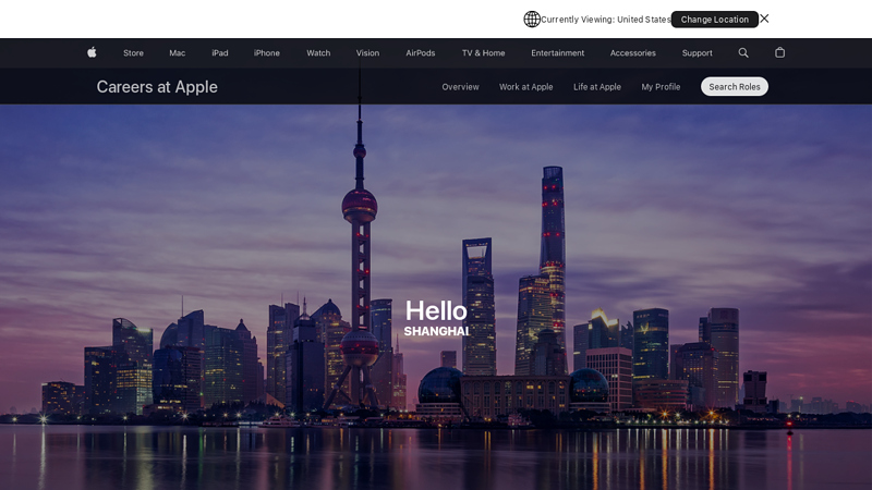 Apple Opportunities in Shanghai, China