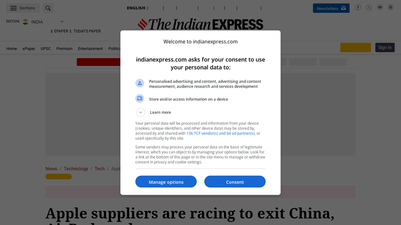 Apple suppliers are racing to exit China, AirPods maker says