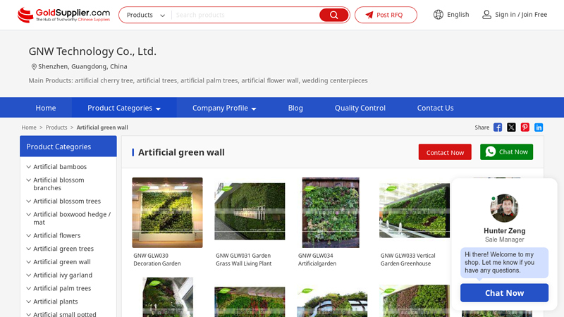 Artificial green wall from China Manufacturers