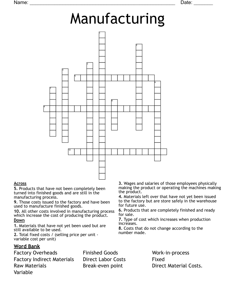 Atm Crossword industry insight