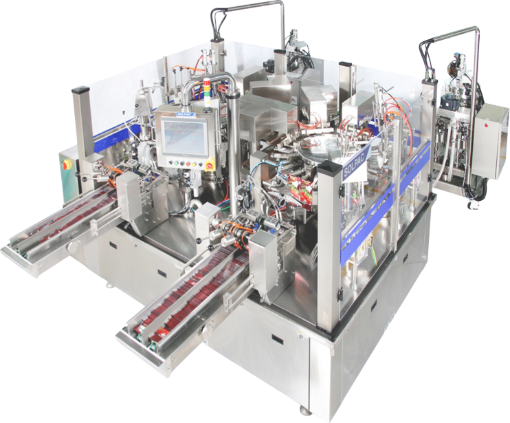 Illustrative example of automatic pouch packing machine from Google Search
