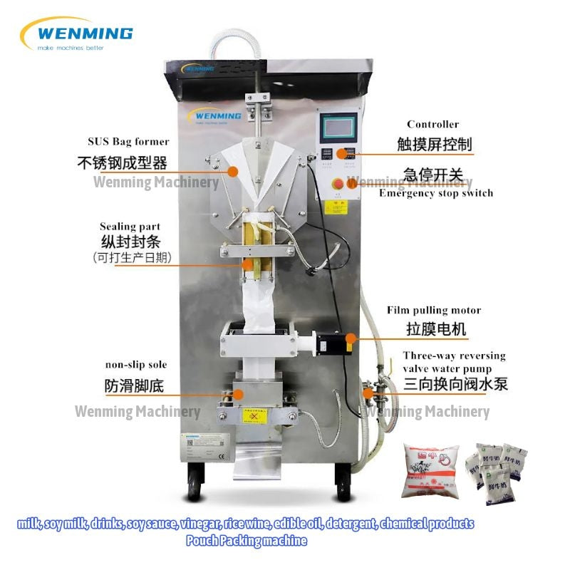 Illustrative example of automatic pouch packing machine from Google Search