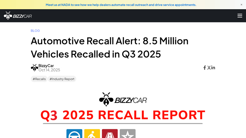 Automotive Recall Alert