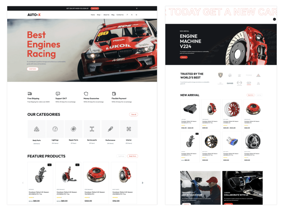 Illustrative example of autoparts from Google Search