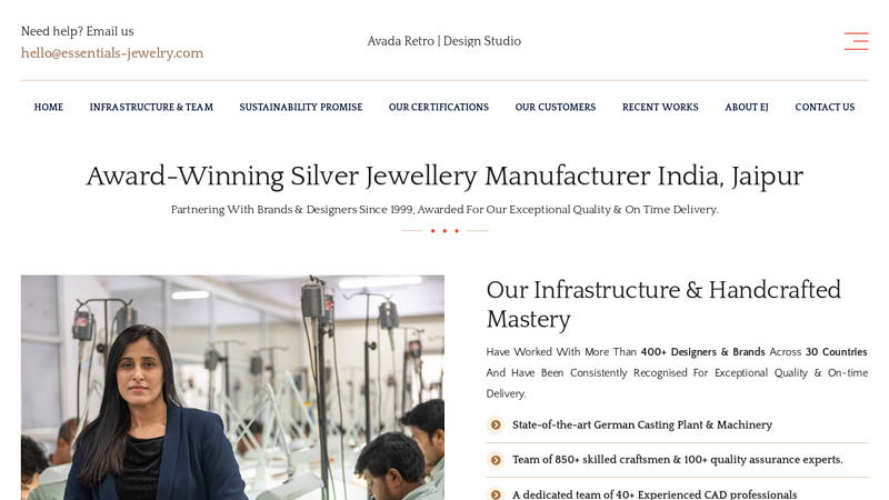 Award Winning Silver Jewellery Manufacturer in India, Jaipur