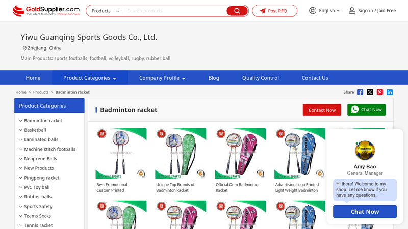 Badminton racket from China Manufacturers