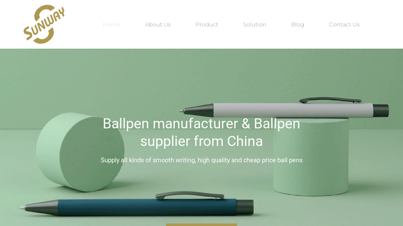 Ballpen manufacturer：Sunway pen provide metal pen and Plastic ...