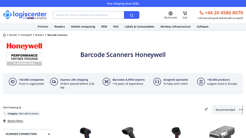 Barcode Scanners Honeywell