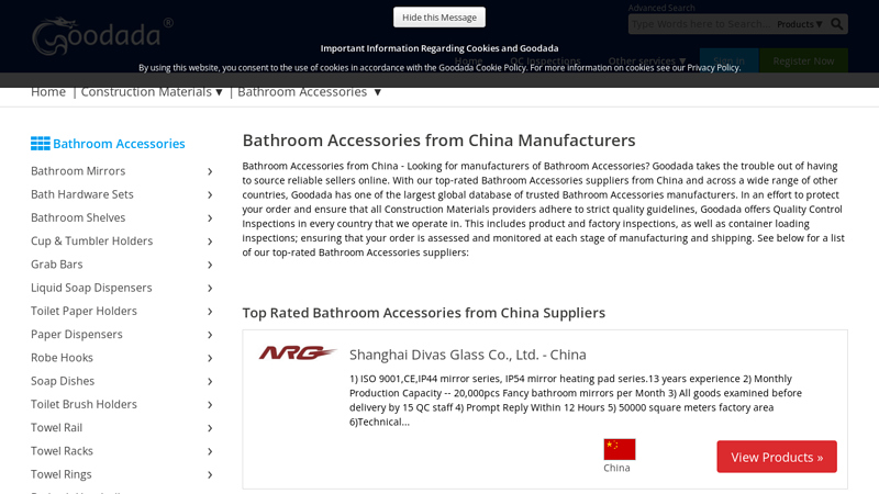 Bathroom Accessories from China Manufacturers
