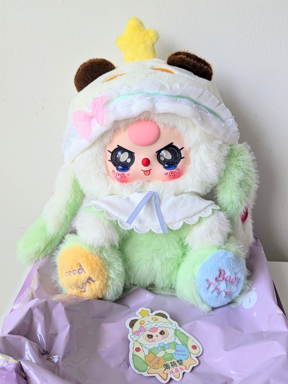 BB3 Baby Three 400% Sweet Dreams Big Secret Green Bunny