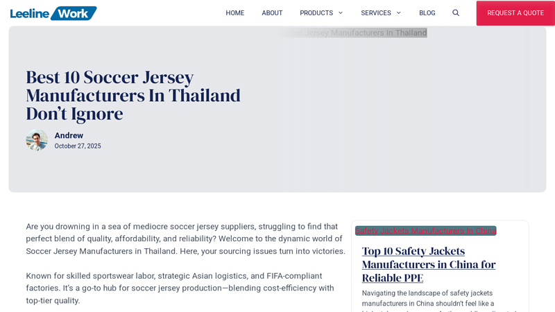 Best 10 Soccer Jersey Manufacturers In Thailand Don't Ignore
