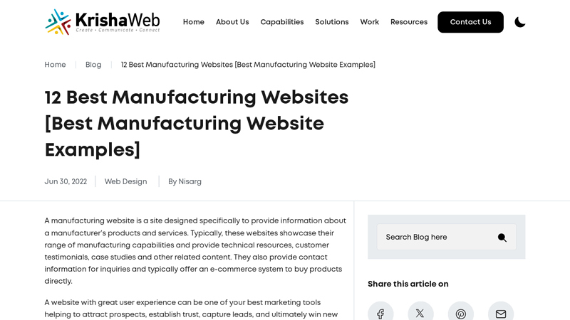 Best Manufacturing Websites to Inspire You in 2025