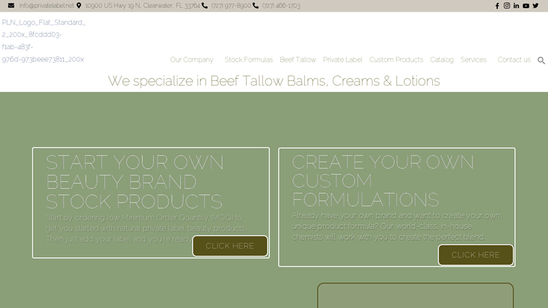 Best private label skin care products manufacturer