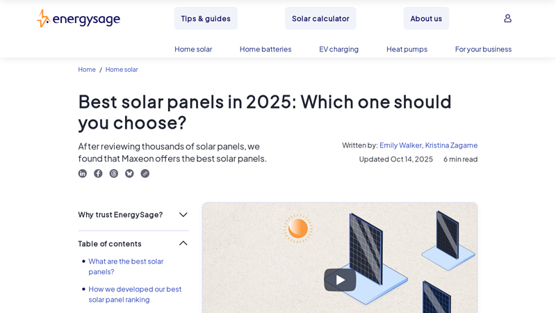 Best Solar Panels: Which One Should You Choose?