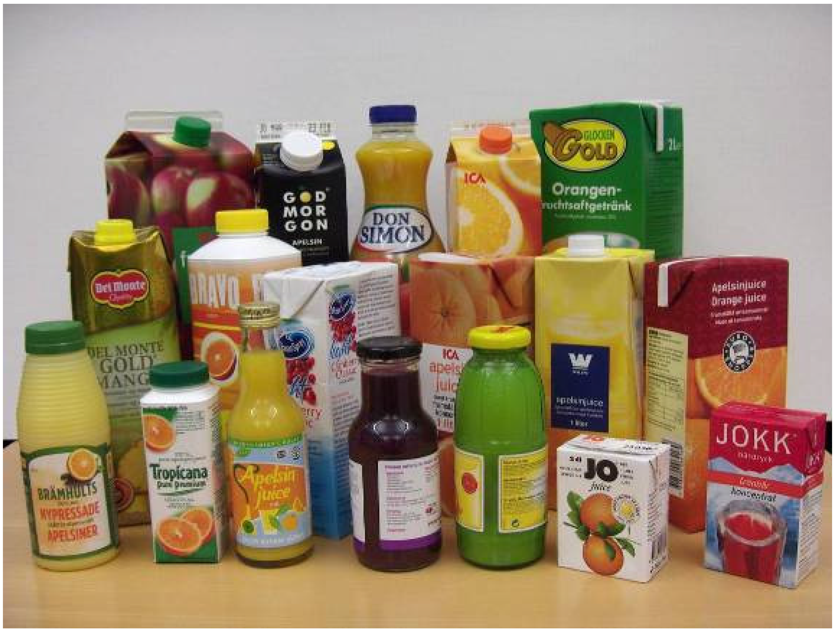 Illustrative example of beverages packaging from Google Search