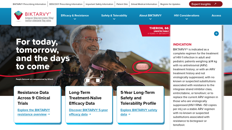 BIKTARVY® Official HCP Website from Gilead