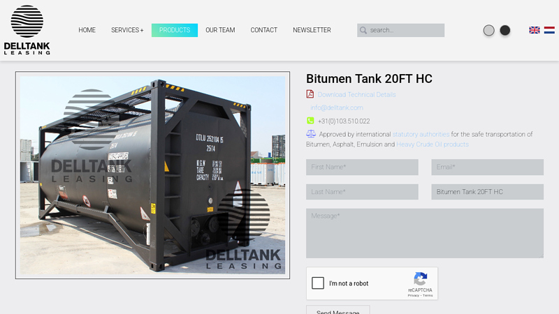 Bitumen Tank 20FT HC