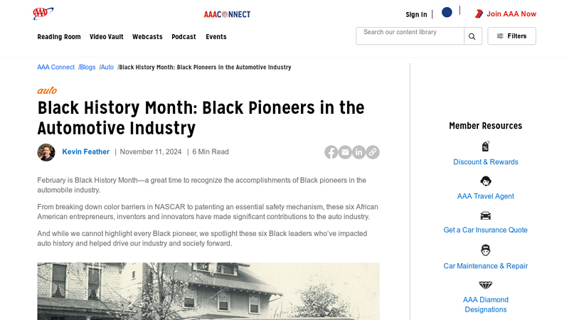 Black History Month: Black Pioneers in the Automotive Industry