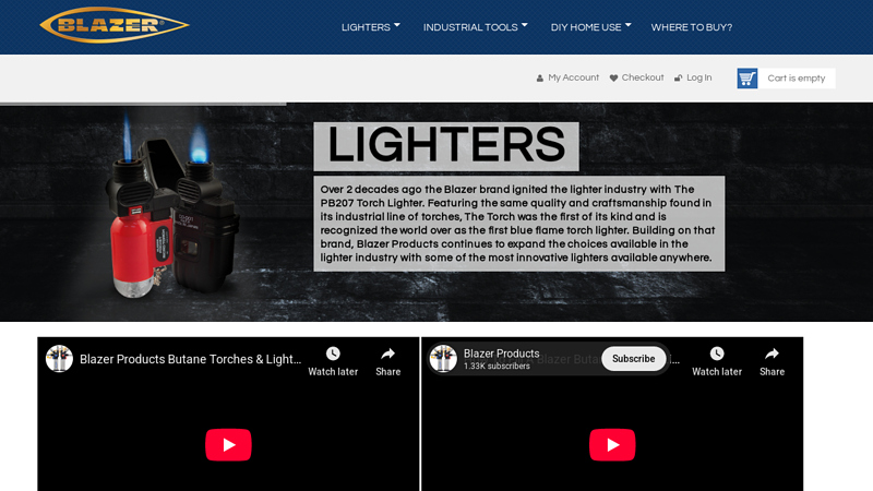 Blazer Products Industrial Tools & Cigar Lighters page