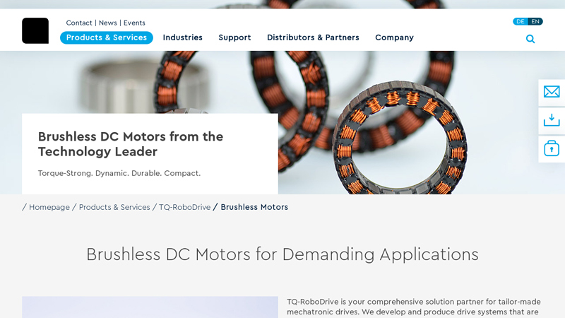 BLDC motors by Technology Leader TQ