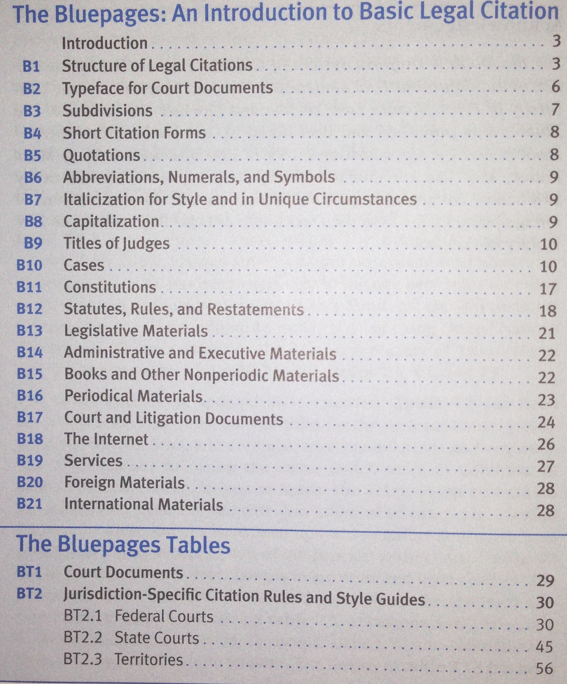 Bluebook Abbreviations