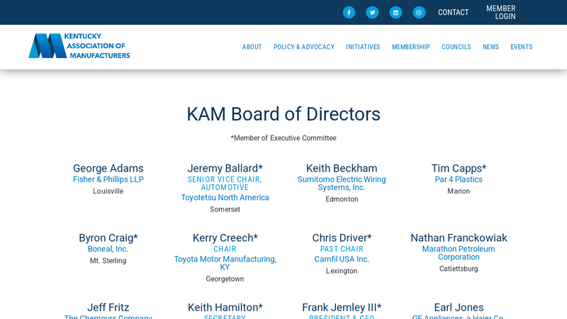 Board & Staff – kam.us.com