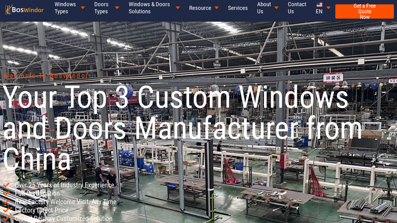 Boswindor: China Windows & Doors Manufacturer