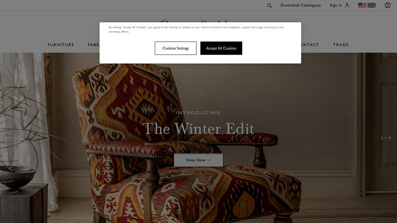 British makers of luxury, handcrafted, upholstered furniture