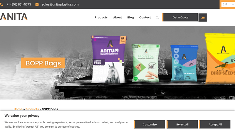 Buy BOPP Bags with High Strength and Printability