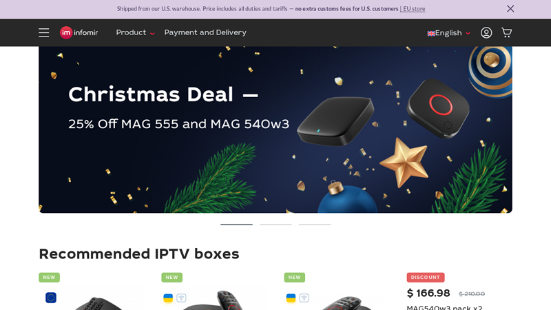 Buy IPTV set