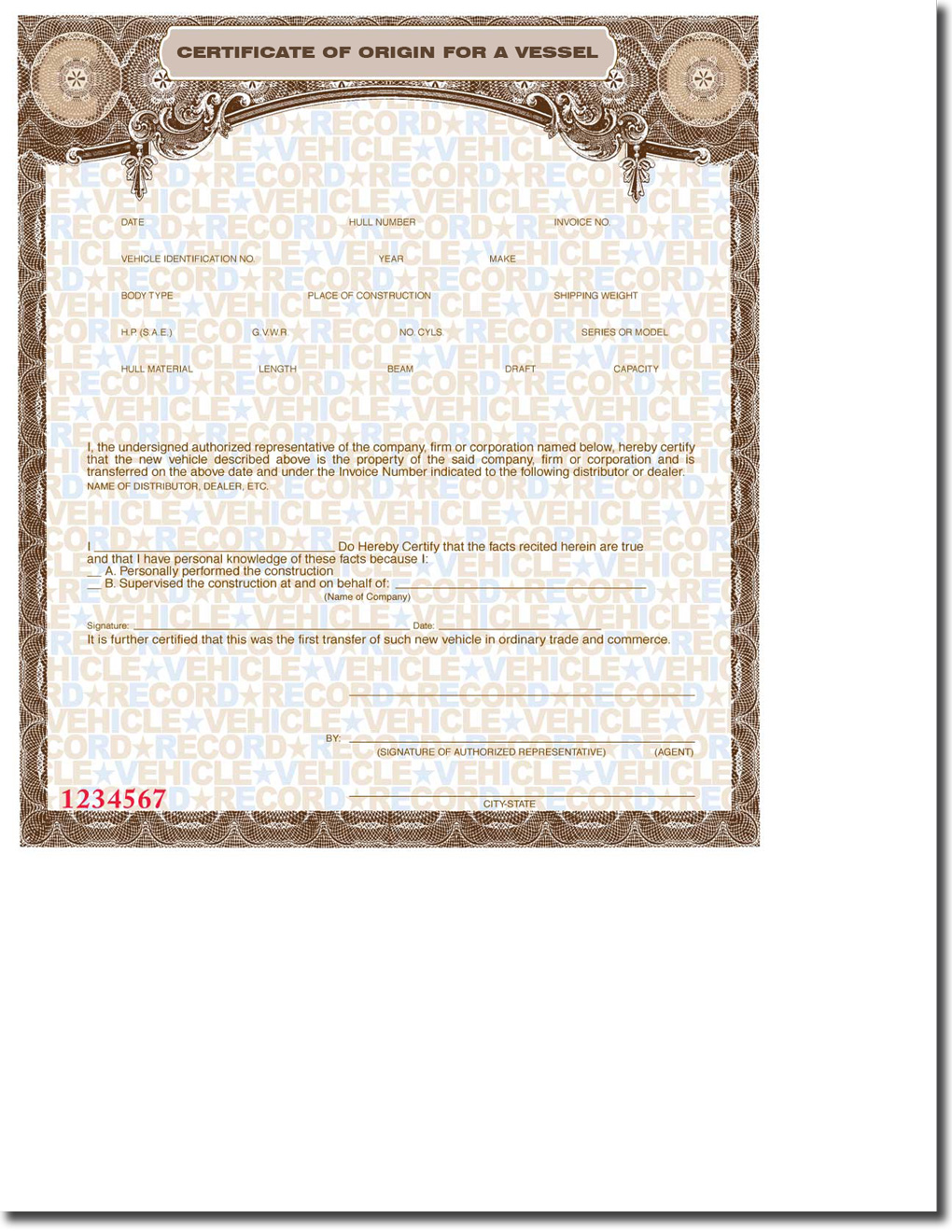 Buy Manufacturer Certificate of Origin's
