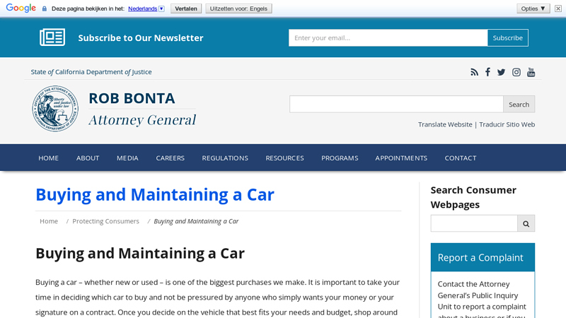 Buying and Maintaining a Car