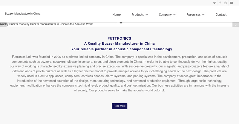 Buzzer Manufacture in China Buzzer Manufacturer in China