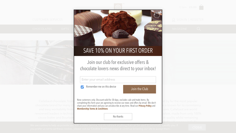 Callebaut chocolate