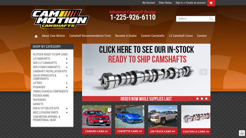 Cam Motion High Performance LS Camshaft & LT1 Cams