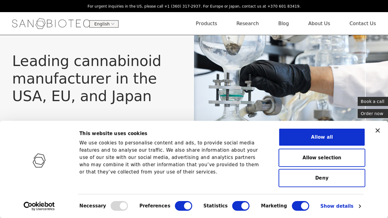 Cannabinoid Manufacturing and Wholesale