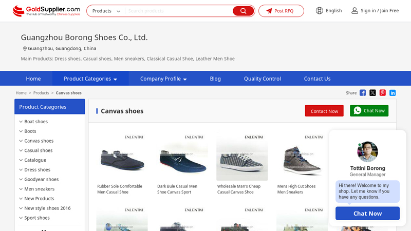 Canvas shoes from China Manufacturers
