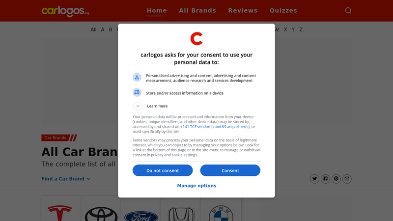 Car Brand Logos and Names (Over 300+ Brands)