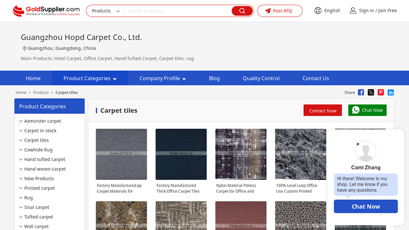 Carpet tiles from China Manufacturers